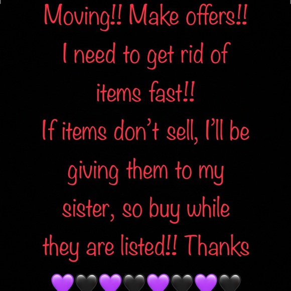 Trying to sell items before I move!! - Picture 1 of 1